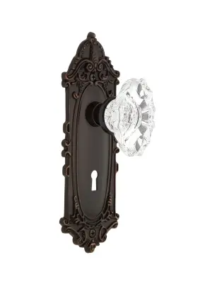 703575 Nostalgic Warehouse Victorian Plate With Keyhole Chateau Knob Privacy - 2.37