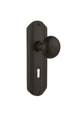 706176 Nostalgic Warehouse Deco Plate With Keyhole New York Knob Mortise - 2.25 Inch O