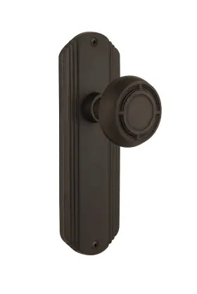 706850 Nostalgic Warehouse Deco Plate With Mission Single Dummy Oil Rubbed Bronze