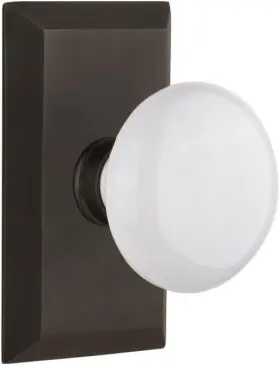 Privacy-2.375 Nostalgic 713396 Warehouse Studio Plate And White In Oil Rubbed Bronze