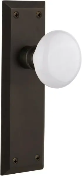 Privacy-2.375 Nostalgic 733133 Warehouse New York Plate And In Oil Rubbed Bronze