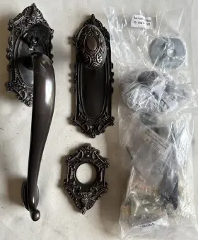719386 Nostalgic Warehouse Incomplete Victorian S Grip Front Door Handle