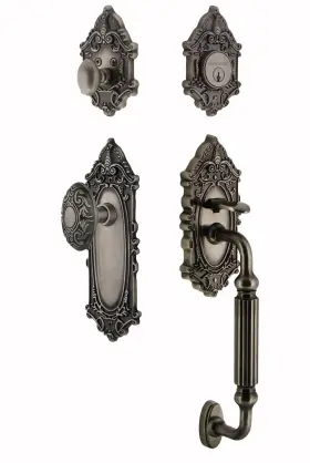 727672 Nostalgic Warehouse Vicvic Eset 234 Fg Victorian Solid Brass - Grey