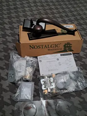 727721 Nostalgic Warehouse New York S Grip Entry Set. 2.75 Backset