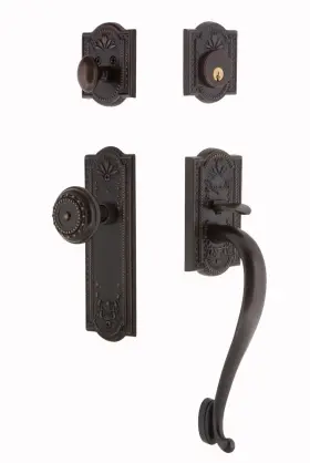 727735 Nostalgic Warehouse Meamea Eset 234 Sg Meadows Solid Brass - Bronze