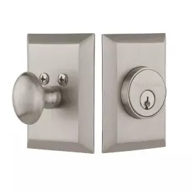 733275 Nostalgic Warehouse New York Brass Single Cylinder Deadbolt 2-3/8 Inch Backse