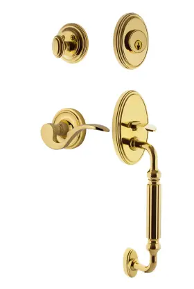 767291 Nostalgic Warehouse Claman Eset 234 Fg Rh Classic Right Handed - Brass