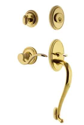 767315 Nostalgic Warehouse Claman Eset 234 Sg Rh Classic Right Handed - Brass