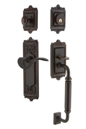 767419 Nostalgic Warehouse Eadman Eset 238 Cg Rh Egg And Dart Right Handed - Bronze