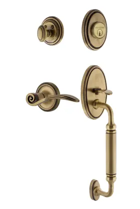 767973 Nostalgic Warehouse Claswn Eset 238 Cg Rh Classic Right Handed - Brass