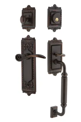 768111 Nostalgic Warehouse Eadswn Eset 234 Cg Rh Egg And Dart Right Handed - Bronze