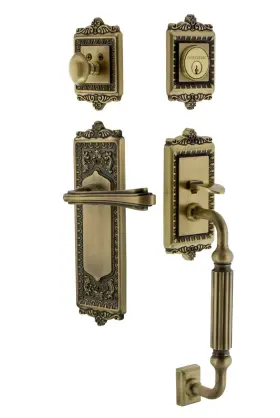 768838 Nostalgic Warehouse Eadflr Eset 238 Fg Rh Egg And Dart Right Handed - Brass
