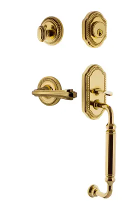 769075 Nostalgic Warehouse Ropflr Eset 238 Cg Rh Rope Right Handed - Brass