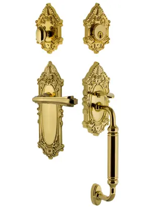 769219 Nostalgic Warehouse Vicflr Eset 238 Cg Rh Victorian Right Handed - Brass