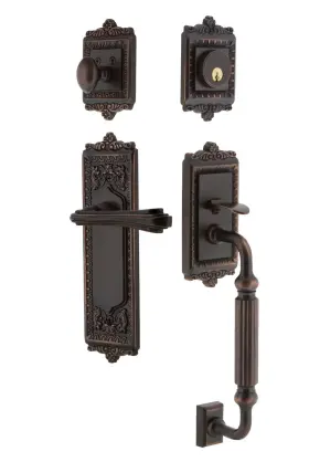 770161 Nostalgic Warehouse Eadflr Eset 234 Fg Lh Egg And Dart Left Handed - Bronze