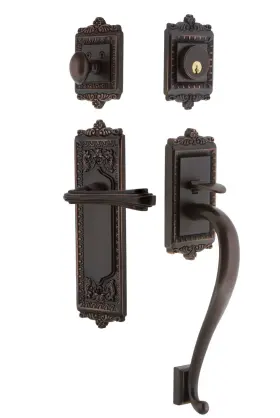 770202 Nostalgic Warehouse Eadflr Eset 238 Sg Lh Egg And Dart Left Handed - Bronze