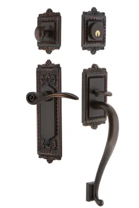 770344 Nostalgic Warehouse Eadswn Eset 238 Sg Lh Egg And Dart Left Handed - Bronze