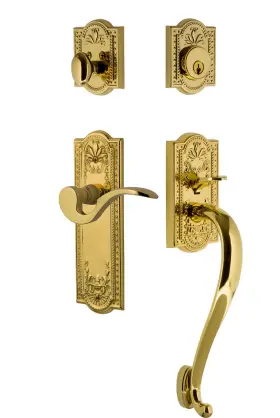 770434 Nostalgic Warehouse Meaman Eset 238 Sg Lh Meadows Left Handed - Brass