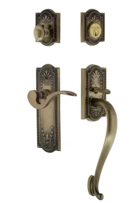770437 Nostalgic Warehouse Meaman Eset 234 Sg Lh Meadows Left Handed - Brass
