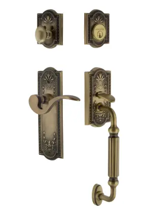 770466 Nostalgic Warehouse Meaman Eset 234 Fg Lh Meadows Left Handed - Brass