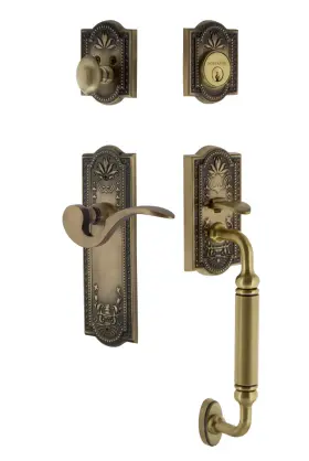 770502 Nostalgic Warehouse Meaman Eset 234 Cg Lh Meadows Left Handed - Brass