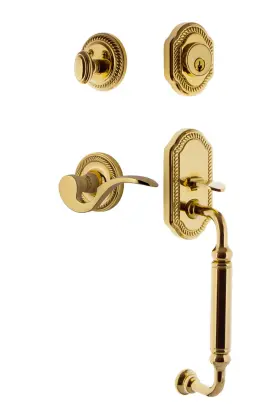 771029 Nostalgic Warehouse Ropman Eset 234 Cg Lh Rope Left Handed - Brass