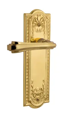 771962 Nostalgic Warehouse Meaflr Sd Nk Lh Fleur Left Handed Non-turning - Brass