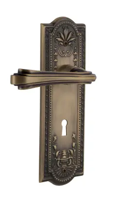 772428 Nostalgic Warehouse Meaflr Sd Kh Lh Fleur Left Handed Non-turning - Brass