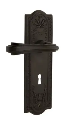 772430 Nostalgic Warehouse Meaflr Sd Kh Lh Fleur Left Handed Non-turning - Bronze