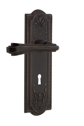 772431 Nostalgic Warehouse Meaflr Sd Kh Lh Fleur Left Handed Non-turning - Bronze