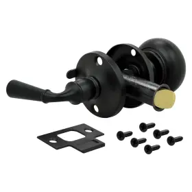 Nuk3y Products K3 626143099314 Storm Series Solid Brass Screen Door Latch Matte Black
