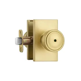Parro 652805365305 Gold Door Knobs Interior Privacy Knob With Lock Pismo Doorknob Wit