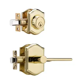 Parro 786368918729 Brass Exterior Door Lock Set With Deadbolt Heavy Duty Ha