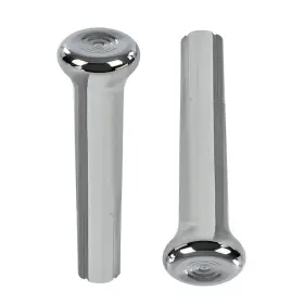 02ete0001aslpit Pit66 Cars Door Lock Knobs Compatible With Gm 1971-1988 Silver