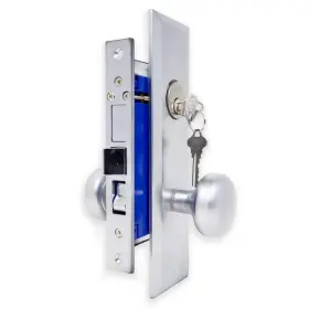 X2.25 Premier Lock Mr01d Entry Set 2.5 Inch X10 With Backset Right-hand Mortise Satin Chrome