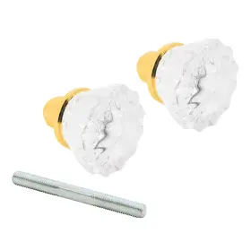 E-28316 Prime-line E 28316 Mortise Style Fluted Glass Door Knobs - Perfect For Brass