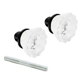 E-28318 Prime-line E 28318 Mortise Style Fluted Glass Door Knobs - Matte Black
