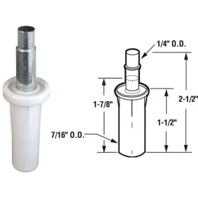 N-6583 Prime-line Nylon Base Bifold Door Top Mount Pivot 2 Count N 6583