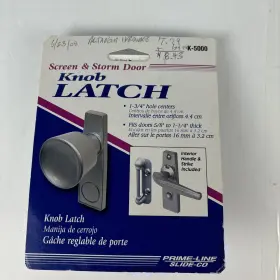 Sns-192-b000bdb7e4 Prime-line Slide-co K 5000 Screen And Storm Door Knob Latch Set