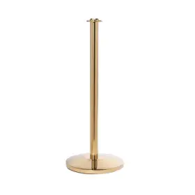 Prf351-sb Queue Solutions Ropemaster 351 Flat Top Sloped Base Satin Brass