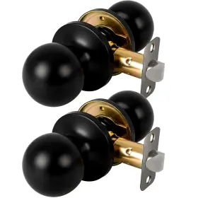 Rf-ydk001ps Rafeciee Passage Door Knob - Closet Knobs 2 Pack Keyless Doorknob Interior