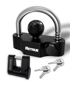 Rtl303b Retrue Keyed Alike Heavy Duty Coupler Lock Set Trailer Kit Include Unive