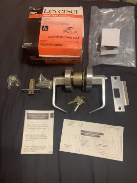 Asl8160a26dkd S.parker Keyed Entry Grade 2 Door Locks Contractor Leverset S. New