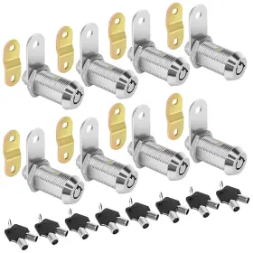 Sartatue 793101612189 Cam Locks Rv Storage Lock Keyed Alike 1-1/8 Inch Cylinder Fits On 7/8 Max Door T