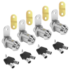 Sartatue 793101612240 Cam Locks Rv Storage Lock Keyed Alike 7/8 Inch Cylinder Fits On 9/16 Max Door Th