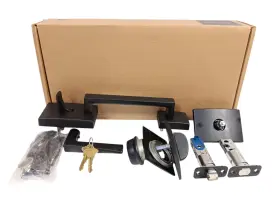 Fc60 Schlage 043156039975 Single Cylinder Handle Set Interior Lever With Century Trim Matte Black
