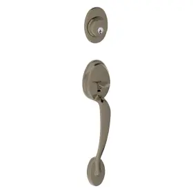 F58ply620 Schlage 043156164295 F58-ply Plymouth Single Cylinder Exterior Entrance - Grey