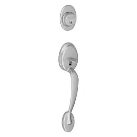 F58ply626 Schlage 043156164332 F58-ply Plymouth Single Cylinder Exterior Entrance - Chrome