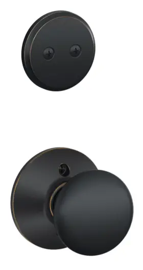 F94ply716 Schlage 043156166824 F94-ply Plymouth One-sided Dummy Interior Pack - Exterior Bronze