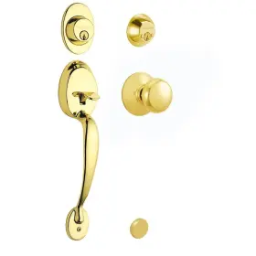Schlage 043156173822 Plymouth Entrance Handleset Knob Double Cylinder F62 Ply 505 605